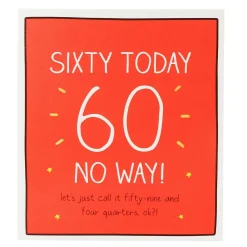 60 Today Birthday Card>Happy Jackson Best