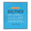 Excellent Human Being Brother Birthday Card>Happy Jackson Hot