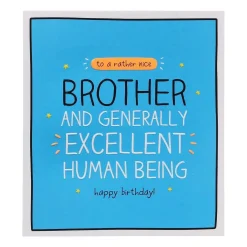 Excellent Human Being Brother Birthday Card>Happy Jackson Hot
