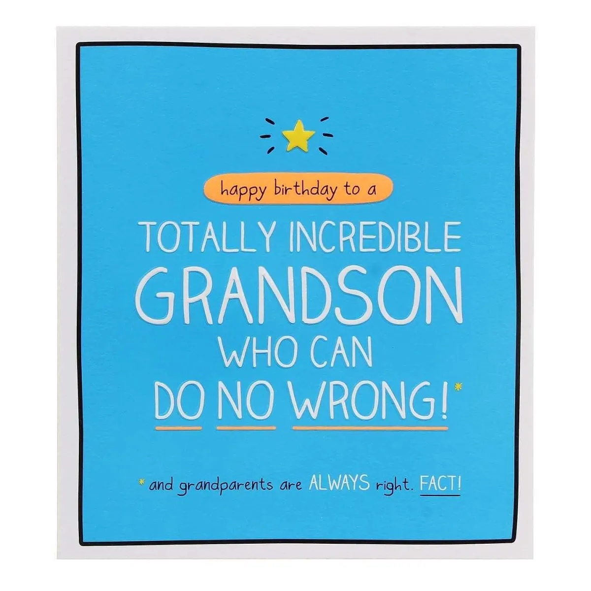 Totally Incredible Grandson Birthday Card>Happy Jackson Fashion