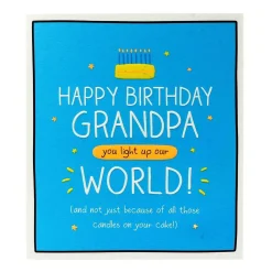 You Light Up Our World Grandpa Birthday Card>Happy Jackson Store