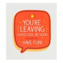 You'Re Leaving Good Luck Card>Happy Jackson New