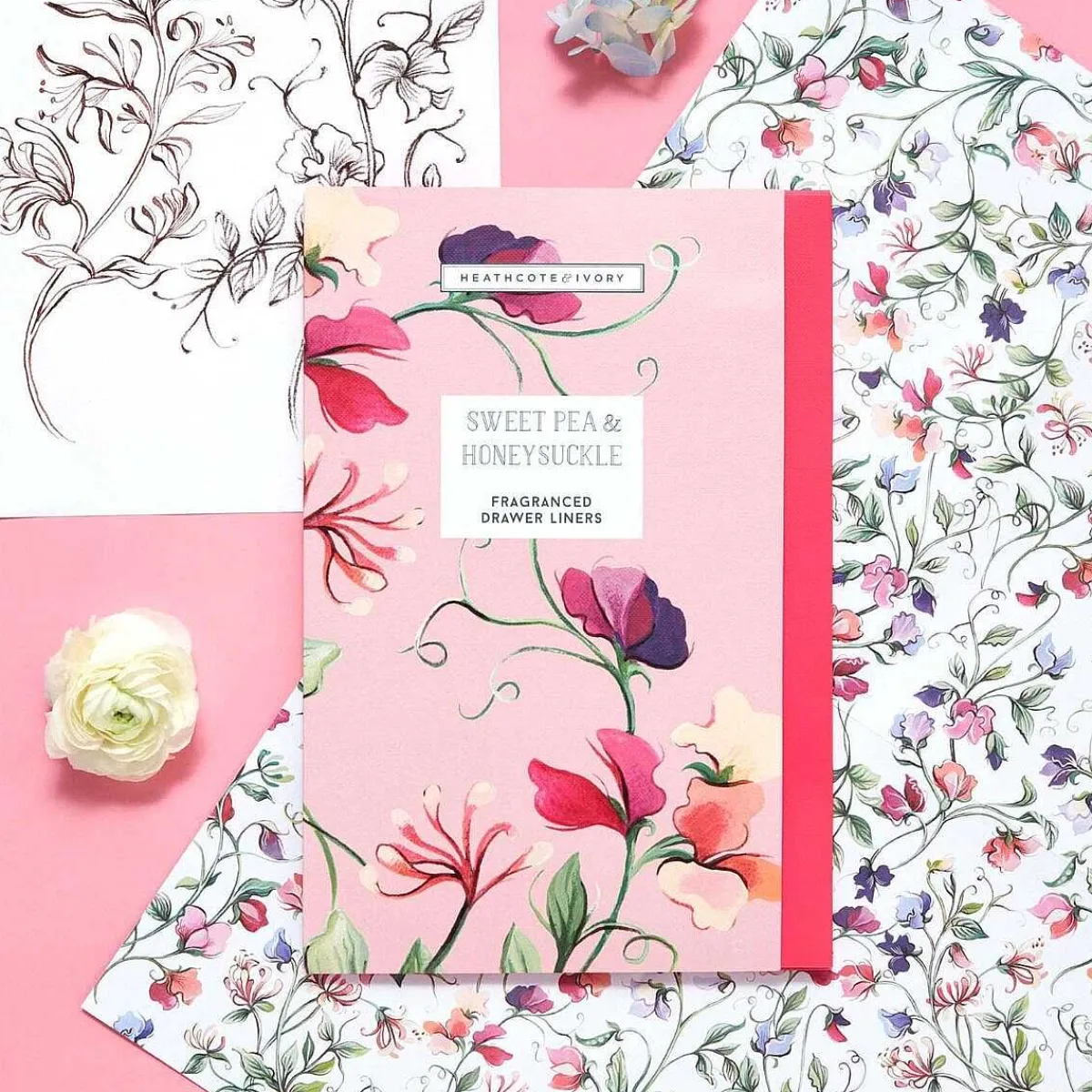 Sweet Pea & Honeysuckle Scented Drawer Liners>Heathcote & Ivory Shop