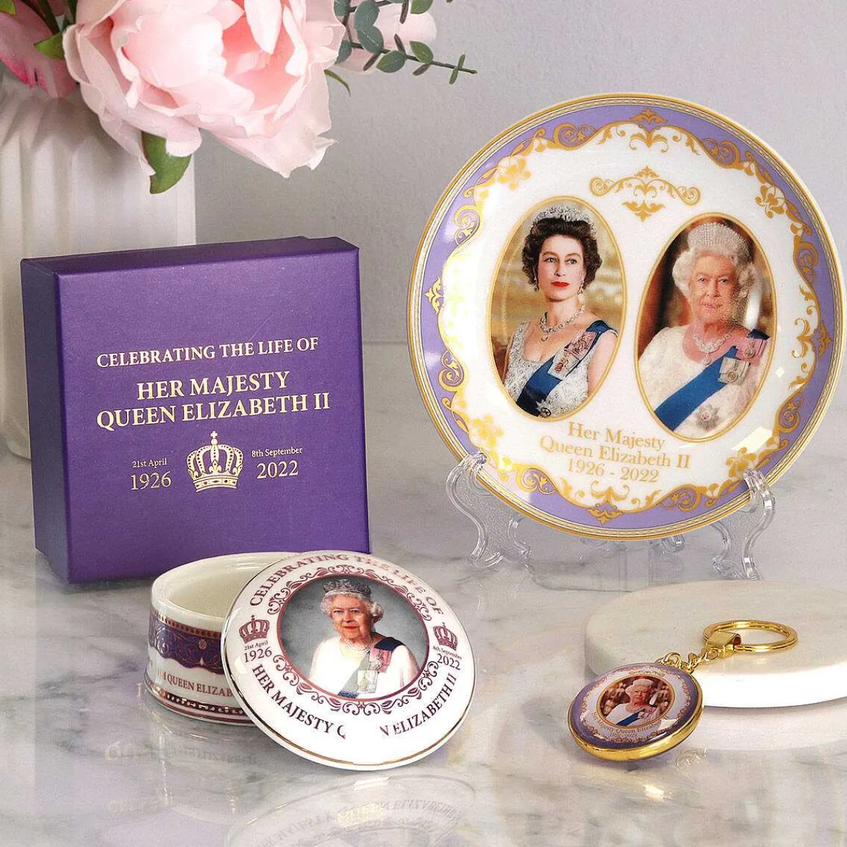 Her Majesty Queen Elizabeth Ii Commemorative 6 Inch Plate>Temptation Gifts Discount