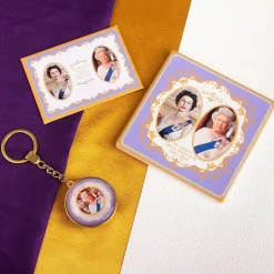 Her Majesty Queen Elizabeth Ii Commemorative Ceramic Coaster Boxed><noscript><img width=