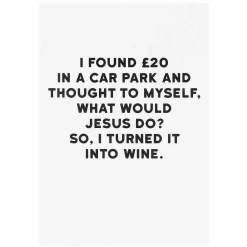 Holy Flaps 'Jesus' Greetings Card>Temptation Gifts Hot