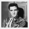 Holy Mackerel Black & White 'Elvis' Greetings Card>Temptation Gifts Online