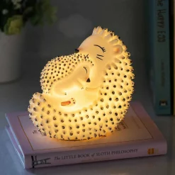 Led Rechargeable Hedgehog And Baby Mini Lamp><noscript><img width=