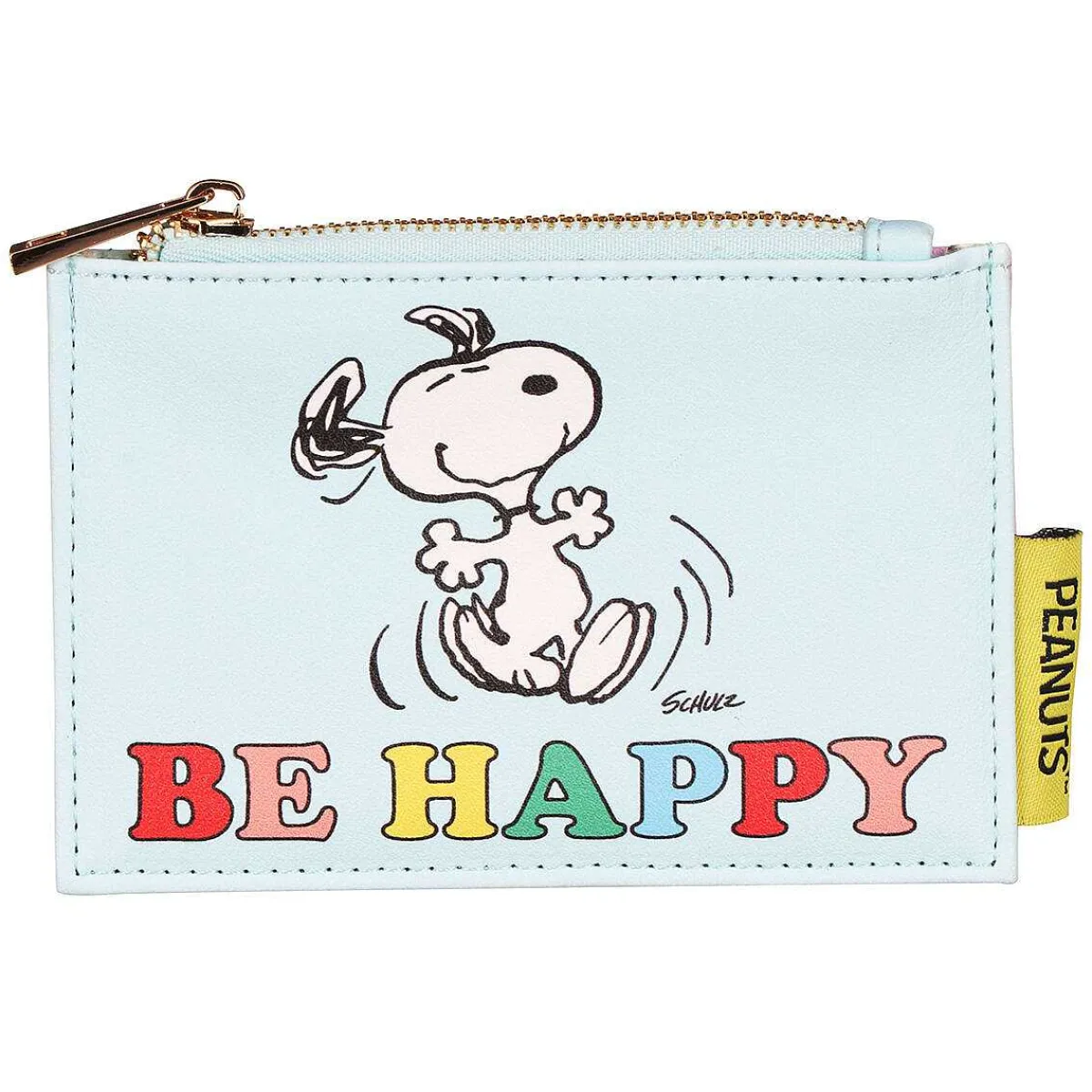 Peanuts 'Be Happy' Zip Purse>House Of Disaster New