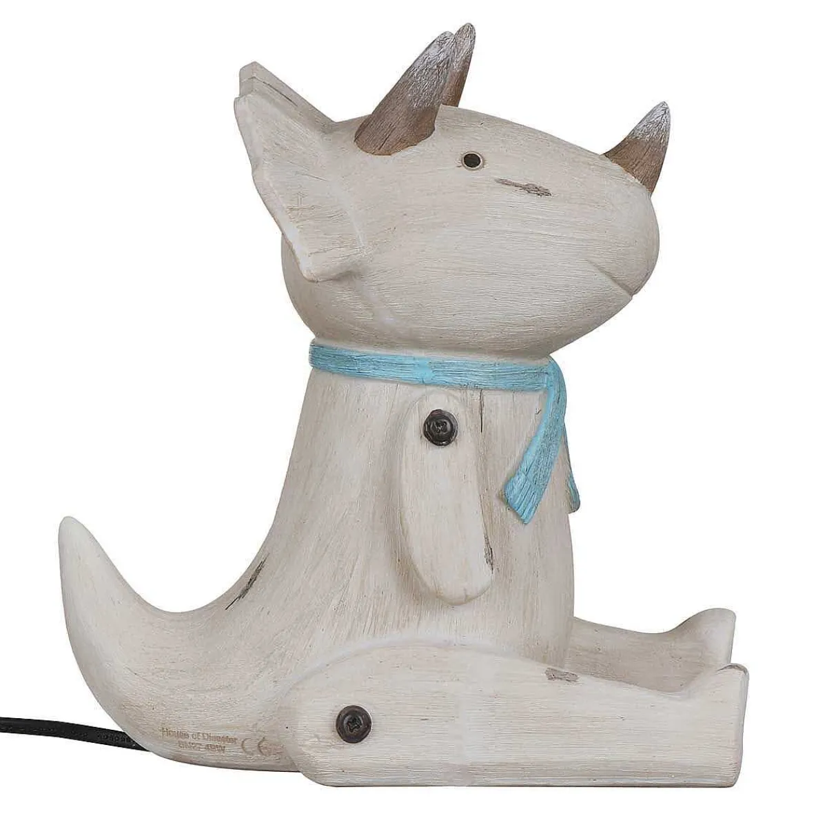 Wood Effect Sitting Triceratops Light>House Of Disaster Cheap