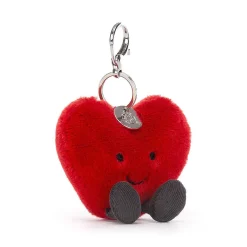 Amuseable Heart Bag Charm><noscript><img width=