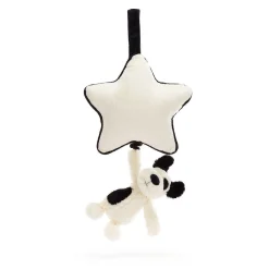 Bashful Black & Cream Puppy Musical Pull>Jellycat Store