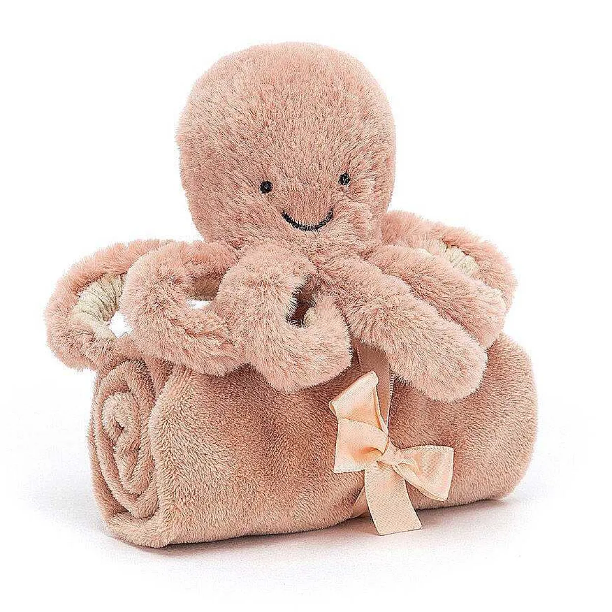 Coral Pink Odell Octopus Soother>Jellycat Clearance