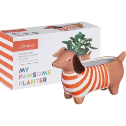 The Bright Side Dachshund Plant Pot>Joules Outlet