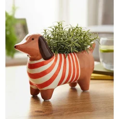 The Bright Side Dachshund Plant Pot><noscript><img width=