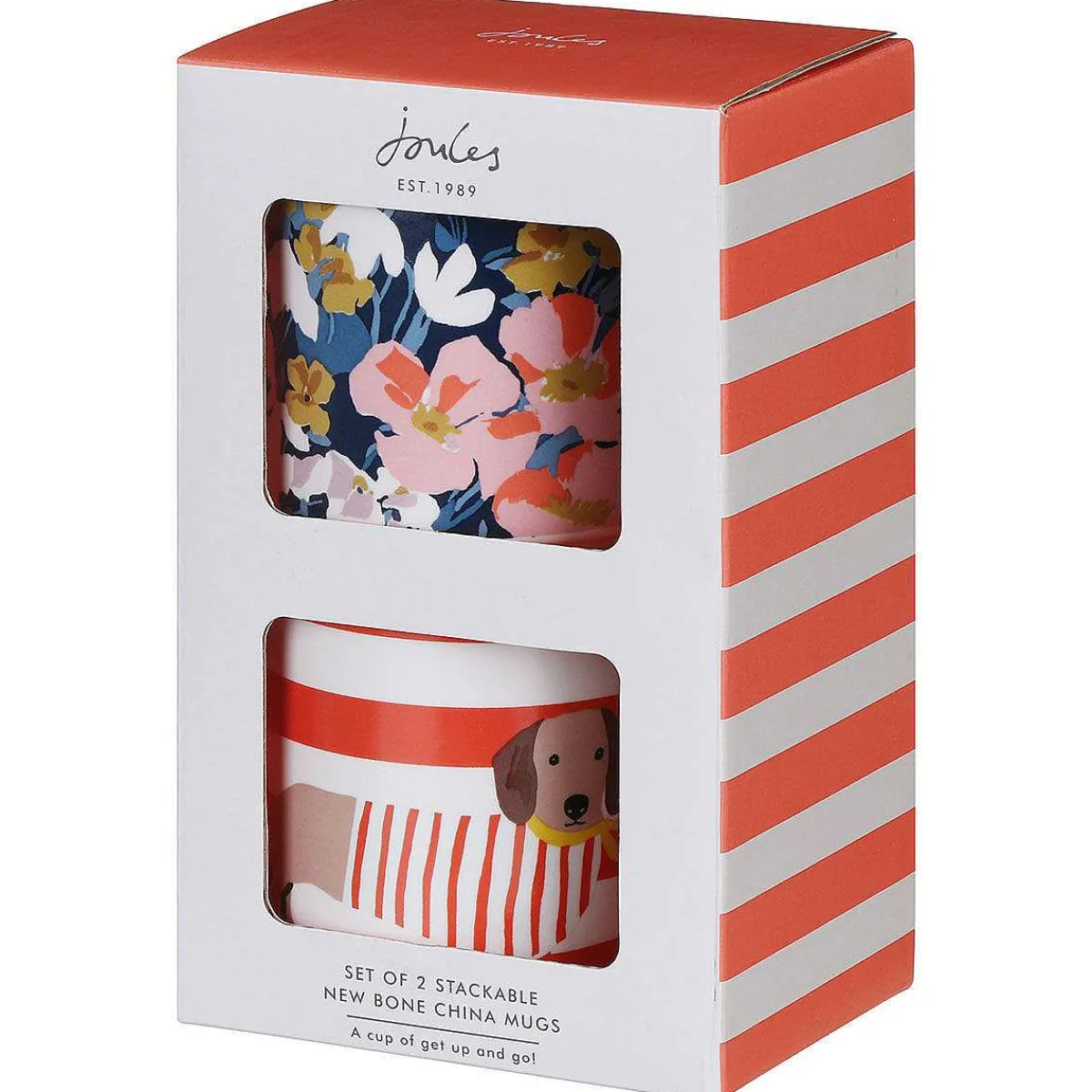 The Bright Side Set Of Two Stackable Mugs>Joules Clearance