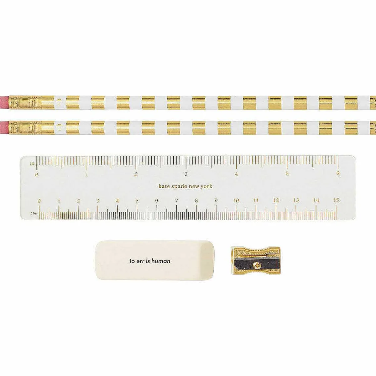 Adventure Stripe Filled Pencil Case>Kate Spade New York Shop