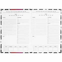 Black Spade Flower Daily To-Do Planner>Kate Spade New York Fashion