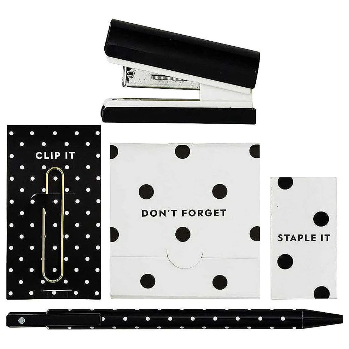 Black & White Spade Dot Mini Accessory Set>Kate Spade New York Clearance