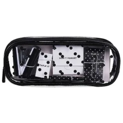 Black & White Spade Dot Mini Accessory Set><noscript><img width=