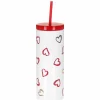 Brushstroke Hearts Acrylic Tumbler With Straw>Kate Spade New York Best