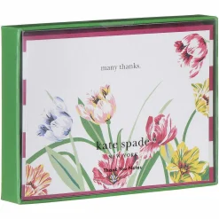 Dragonflies And Tulips Thank You Notecard Set><noscript><img width=