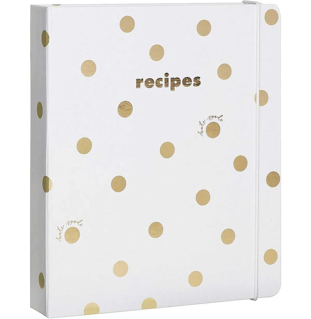 Gold Dot With Script Recipe Book>Kate Spade New York Cheap