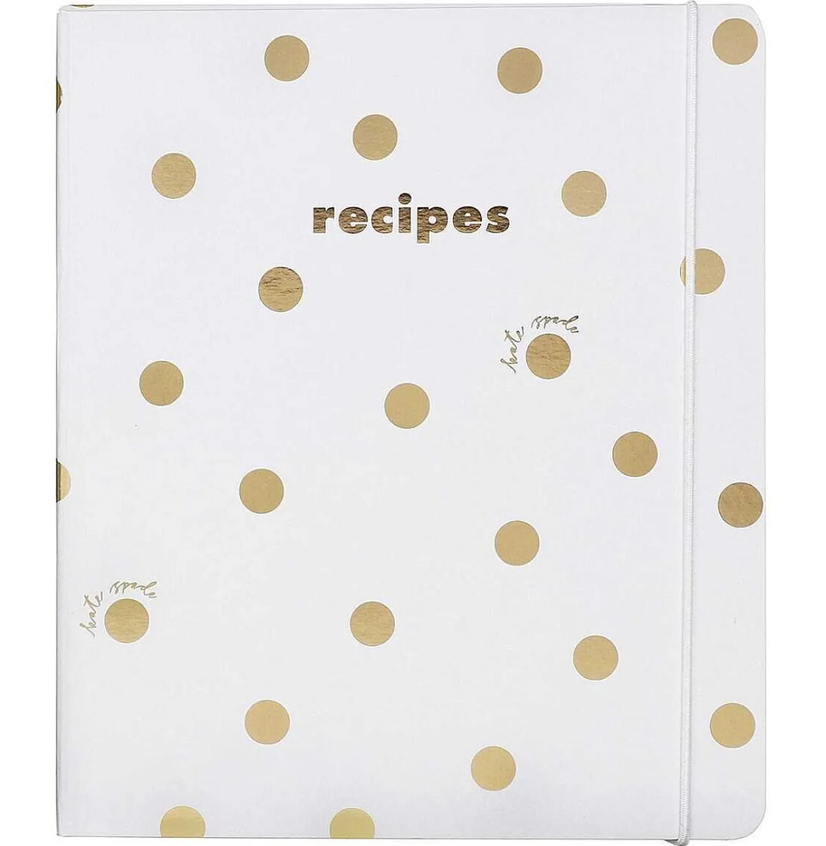 Gold Dot With Script Recipe Book>Kate Spade New York Cheap