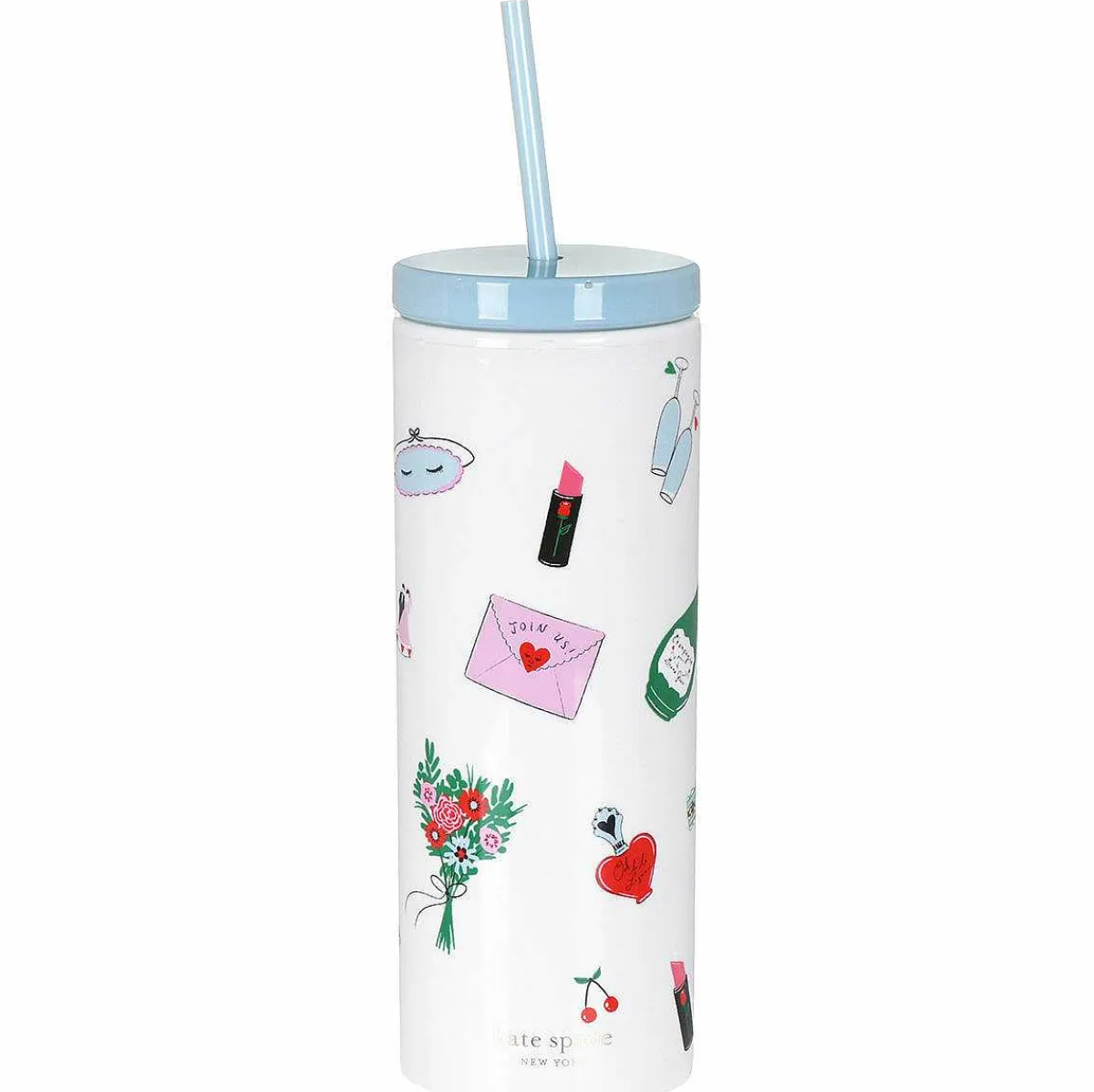 Wedding Cake Toss Acrylic Tumbler With Straw>Kate Spade New York Discount