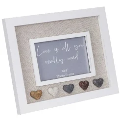 Heart Pebbles 6X4 Photo Frame>Langs New