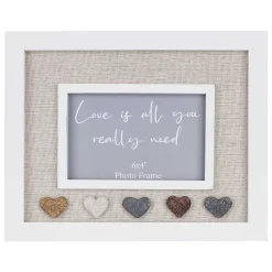 Heart Pebbles 6X4 Photo Frame>Langs New
