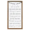 'Mr & Mrs' Wedding Day Beads Long Wooden Plaque>Langs New