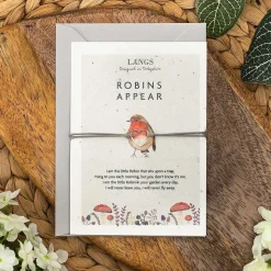 'Robins Appear' Bracelet & Plantable Seed Card><noscript><img width=
