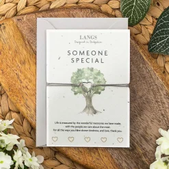 'someone Special' Bracelet & Plantable Seed Card><noscript><img width=