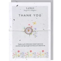 'Thank You' Bracelet & Plantable Seed Card>Langs Cheap