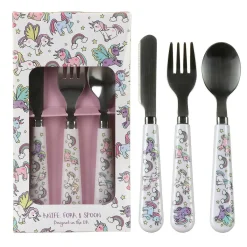 Leonardo's Little Stars Unicorns Cutlery Set>Leonardo's Little Stars Hot