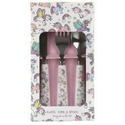 Leonardo's Little Stars Unicorns Cutlery Set>Leonardo's Little Stars Hot