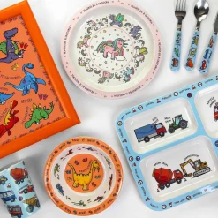 Leonardo's Little Stars Unicorns Plate><noscript><img width=