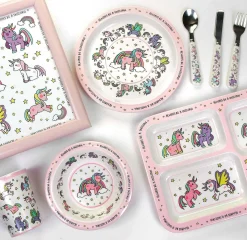 Leonardo's Little Stars Unicorns Plate><noscript><img width=