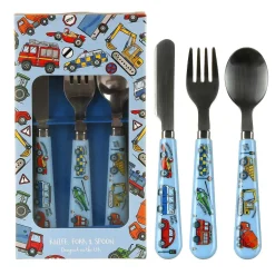 Leonardo's Little Stars Vehicles Cutlery Set><noscript><img width=