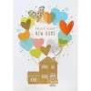 Balloons New Home Card>Louise Tiler Online