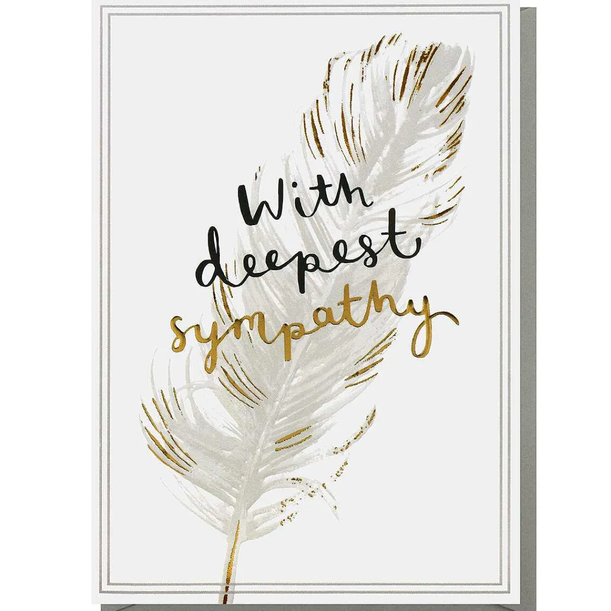 Feather Sympathy Card>Louise Tiler Cheap