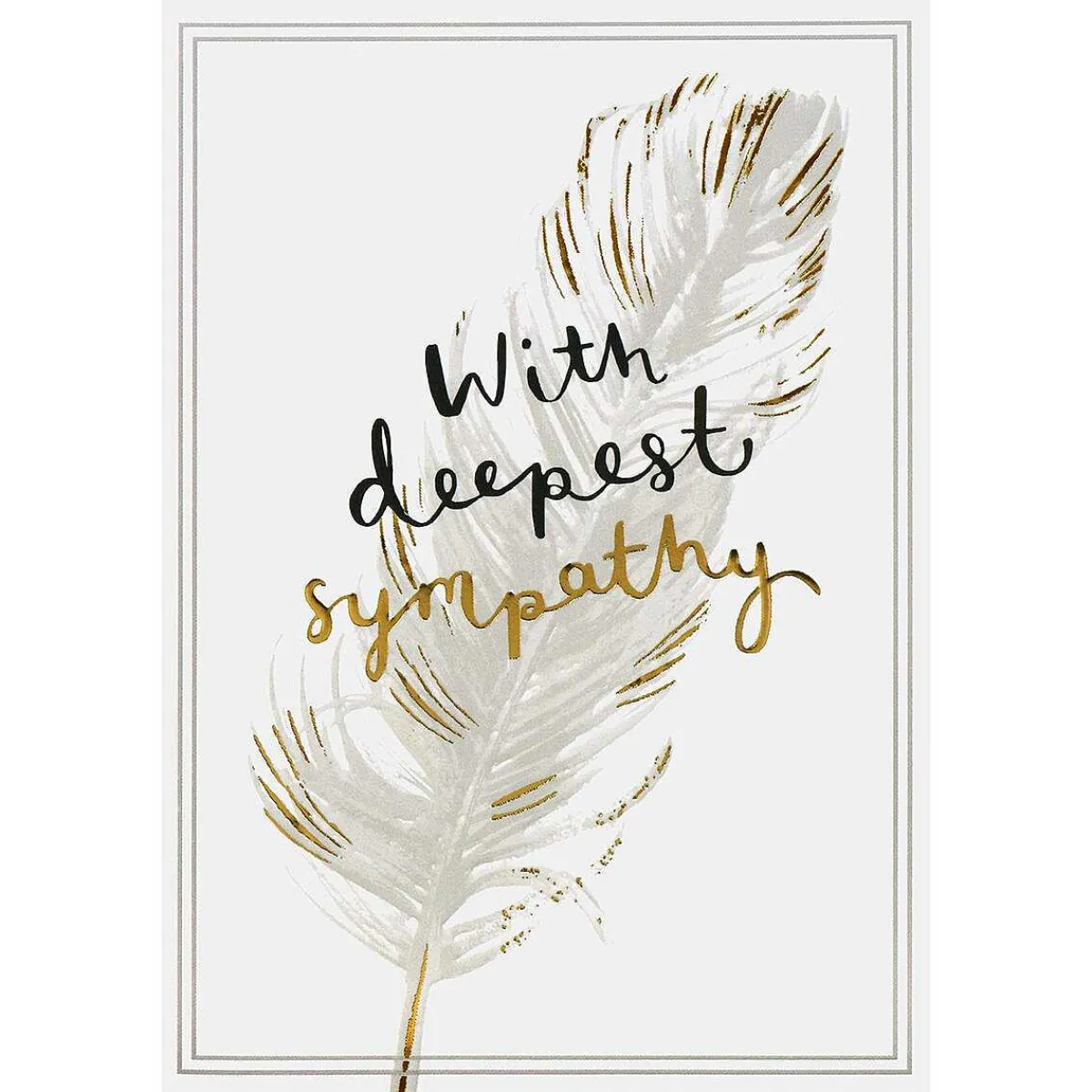 Feather Sympathy Card>Louise Tiler Cheap