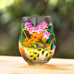 Butterfly Garden Stemless Glass><noscript><img width=