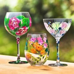 Butterfly Garden Stemless Glass><noscript><img width=
