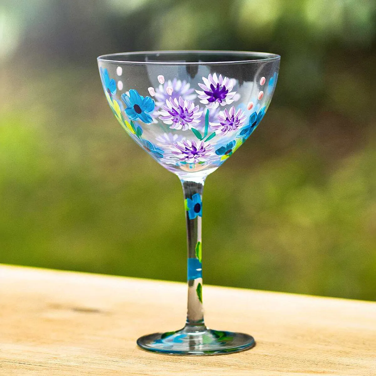 Cornflowers Cocktail Glass>Lynsey Johnstone Cheap