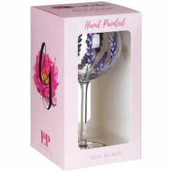 Hand Painted Bees & Lavender Gin Glass>Lynsey Johnstone Online