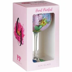Hand Painted Alliums & Bees Gin Glass><noscript><img width=