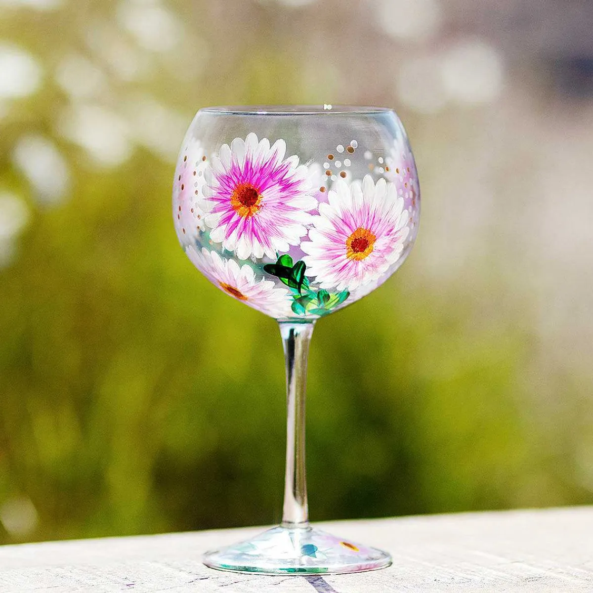 Hand Painted Cosmos Gin Glass>Lynsey Johnstone Sale