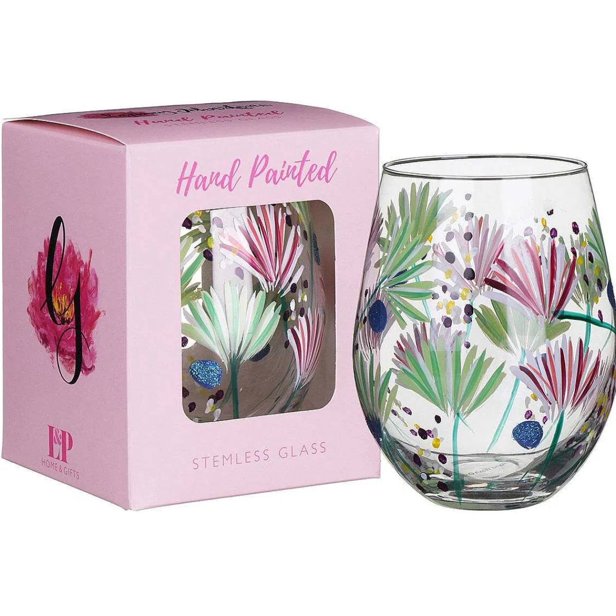 Meadow Thistles Stemless Glass>Lynsey Johnstone Cheap